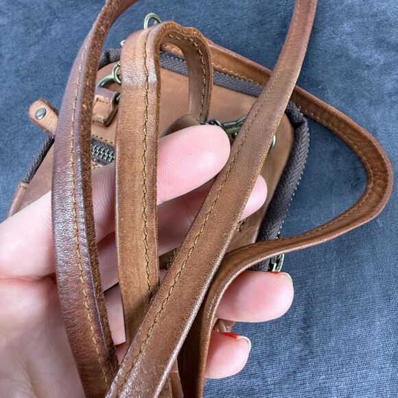 Harbour 2nd Mini Leather Phone Wallet Crossbody Bag – Adjustable Strap - Picture 9 of 14